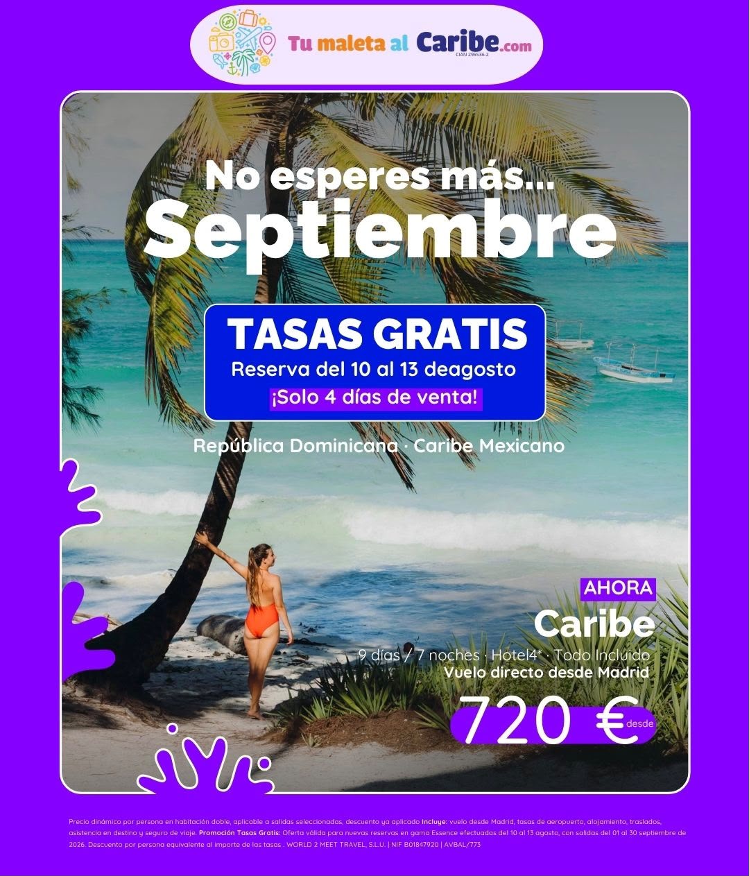 Viaje caribe promocion 4 dias