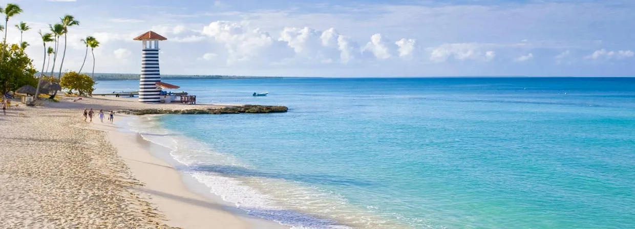 Playa tropical de La Romana y Bayahíbe en República Dominicana